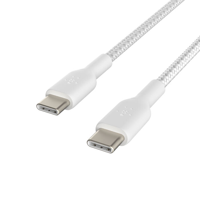"Belkin Cable branded from USB-C to USB-C with a length of 1 meter-white"