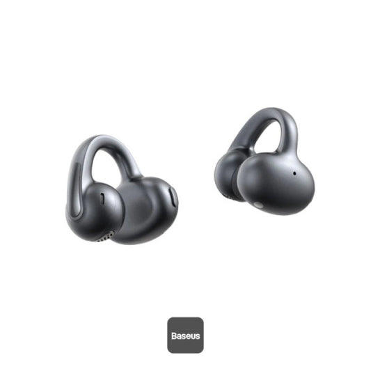 سماعات باسيوس Bowie MC1 Pro اللاسلكية (Open-Ear) - تصميم رياضي مريح وصوت نقي (Cosmic Black)