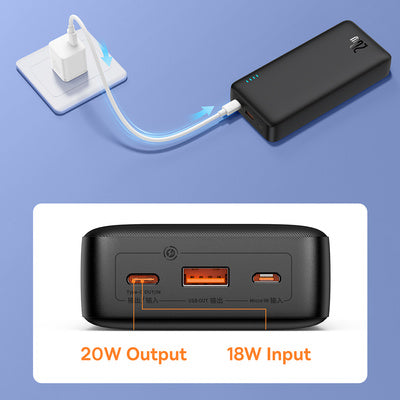باسيوس باور بانك Airpow 20000 أسود