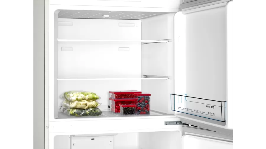 ثلاجة فريزر علوي سلفر من بوش