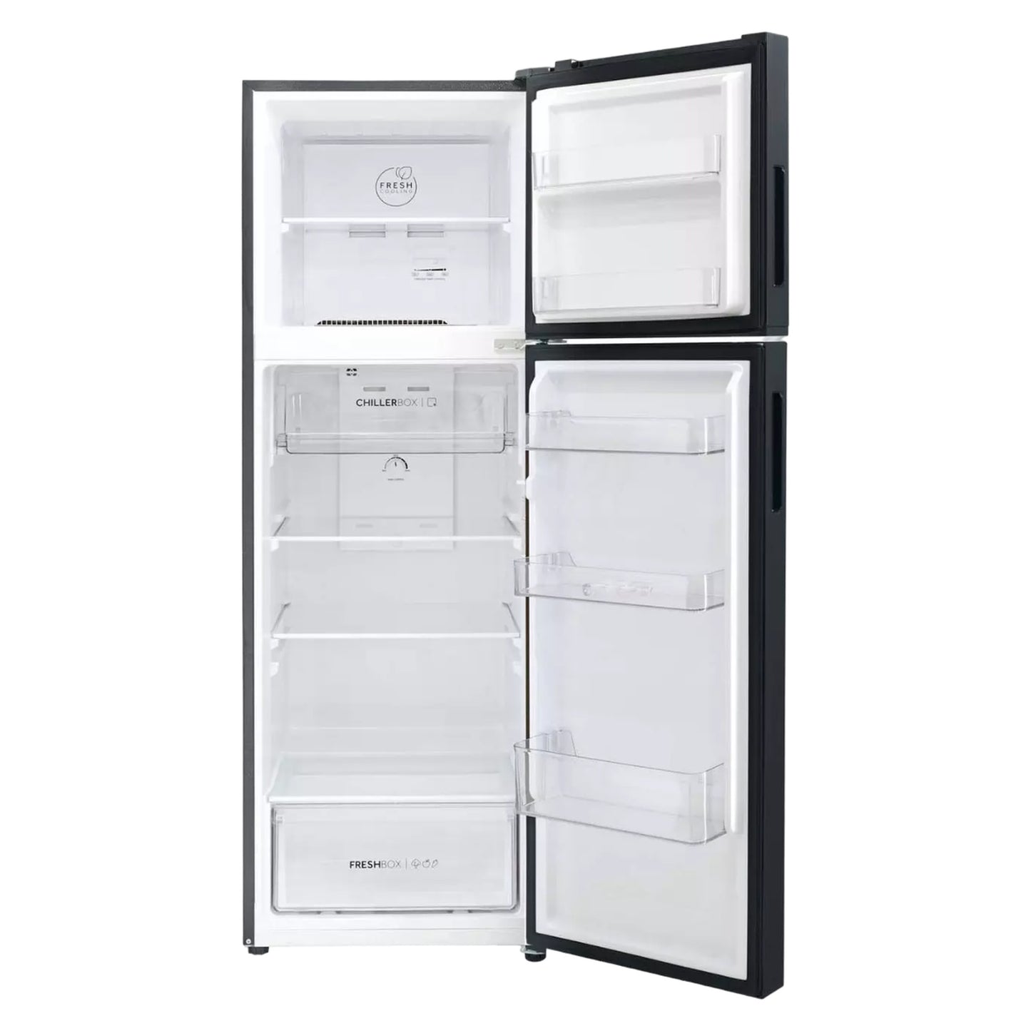 "Hyd-468 refrigerator: stylish design and perfect capacity for a varied and 357-liter 4-feet storage