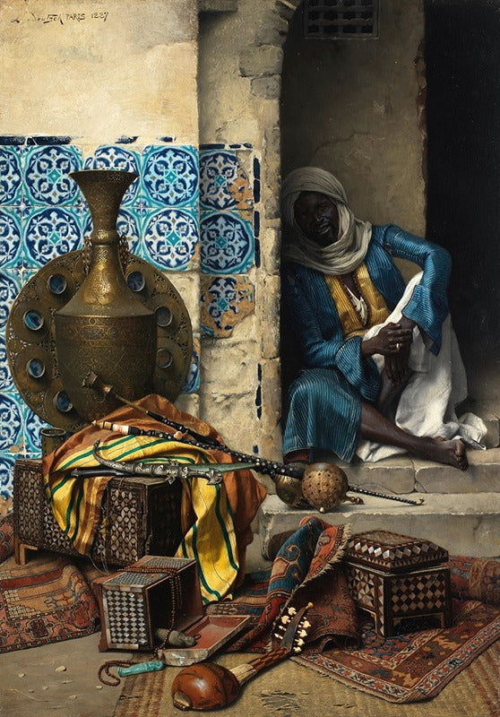 A dealer in artfacts (1887) Ludwig Deutsch (Austrian, 1855 - 1935)