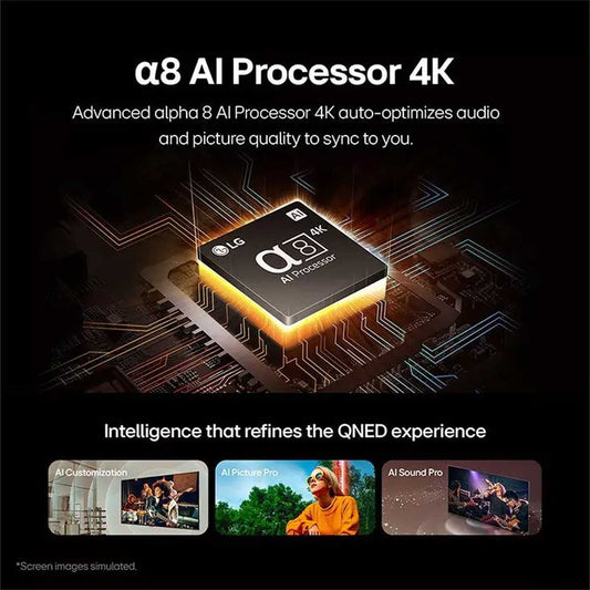 LG 55QNED86T6A Smart 55 -inch screen with AI Magic Remote, HDR10 and Webos 24 system