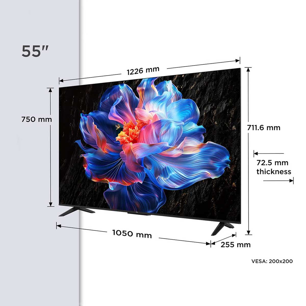 TCL V6C 55" UHD 4K TV With Dolby Audio HDR 10