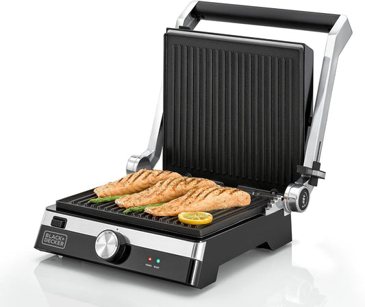 A 2000 watt grove (180 degrees) with removable plates Black + Dec.