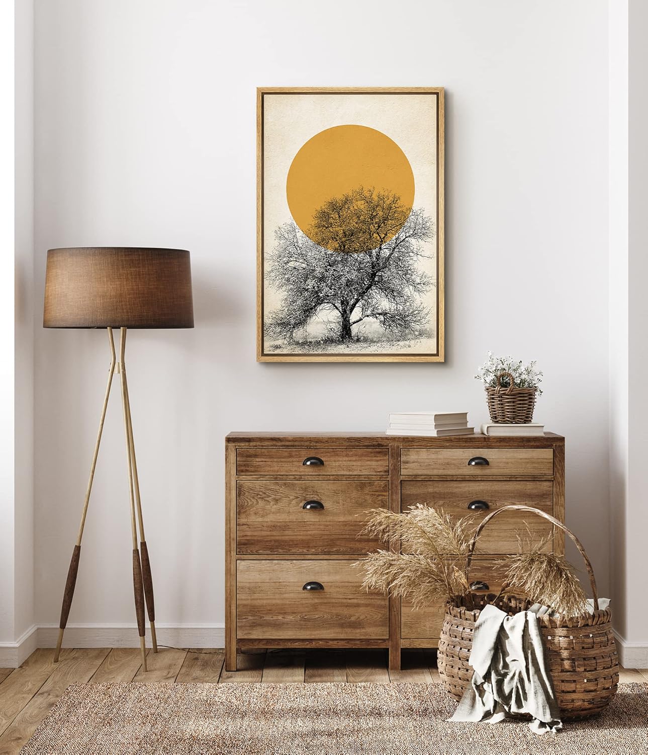 Shams and tree art painting