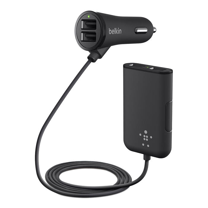Balkin car charger with 4 black USB ports