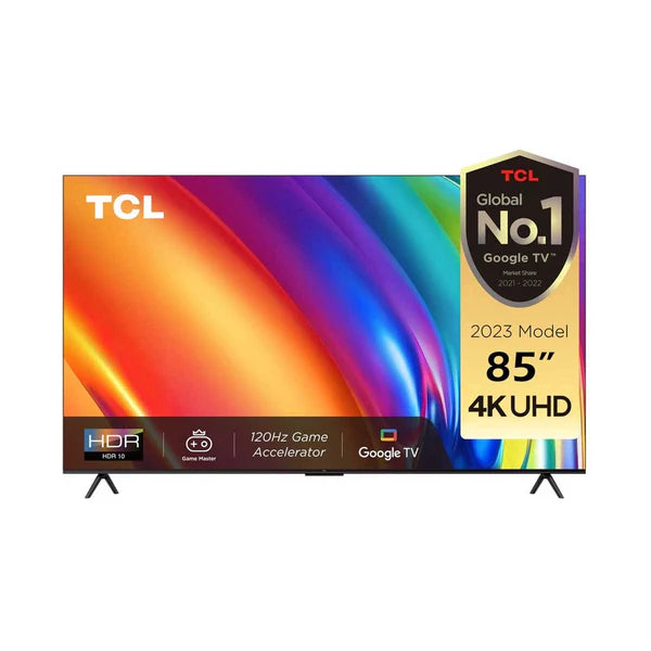 Tcl P745 4K UHD Google TV with Dolby Vision - Atmos, 85 Inch