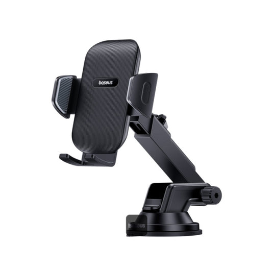 حامل الهاتف للسيارة Baseus UltraControl Go Series – تصميم مشبك مع قاعدة شفط قوية (أسود كوني أنيق)