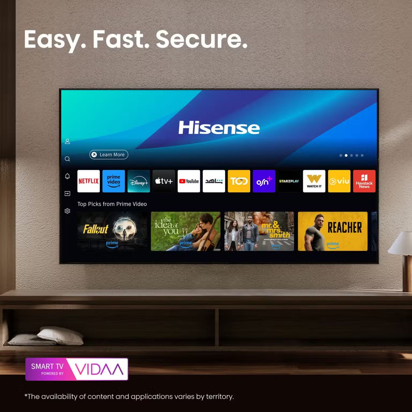 Hesense 40a4K 40 -inch FHD size