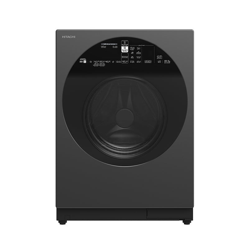 BD-D100XGV washing machine with dryer, front mobilization, air stream technology, artificial intelligence wash, automatic dose identification system, and an Inverter motor