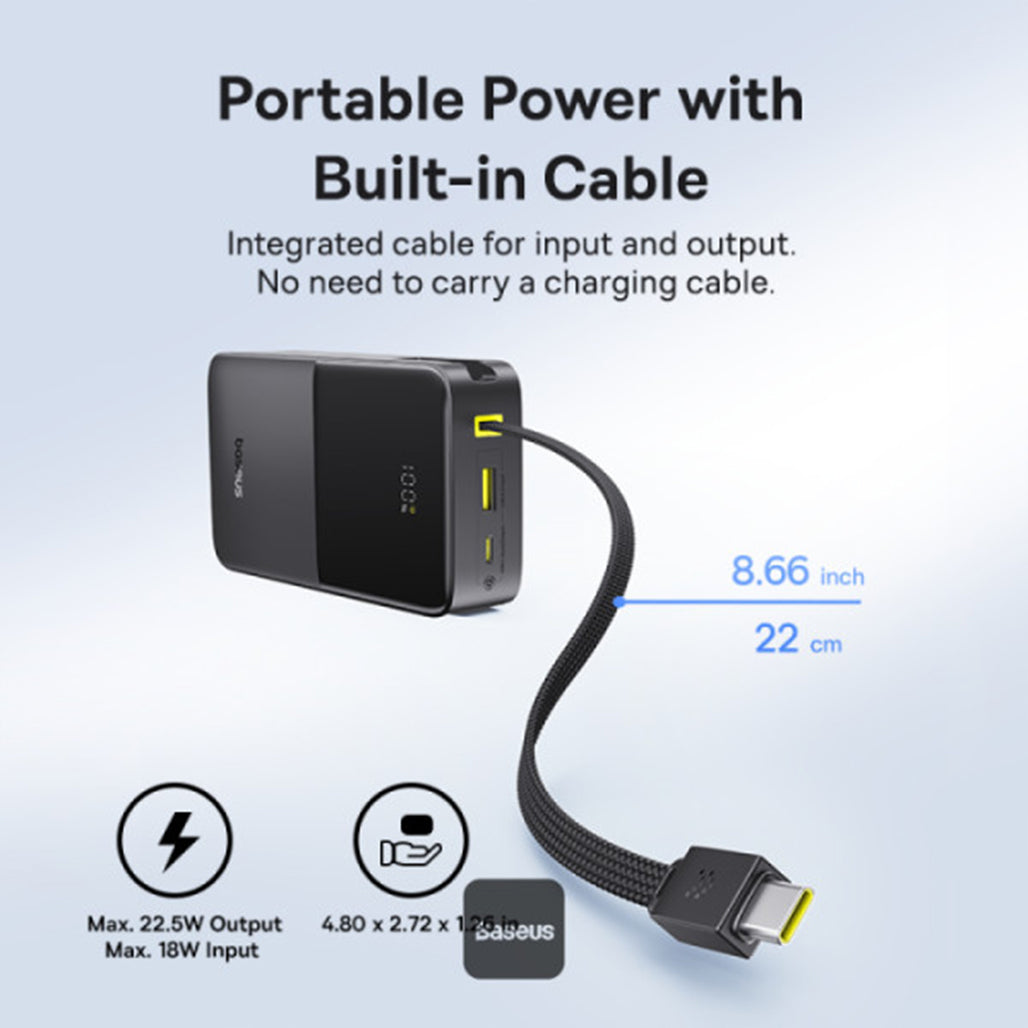 باور بانك باسيوس Bipow 2 Pro 20000mAh أبيض