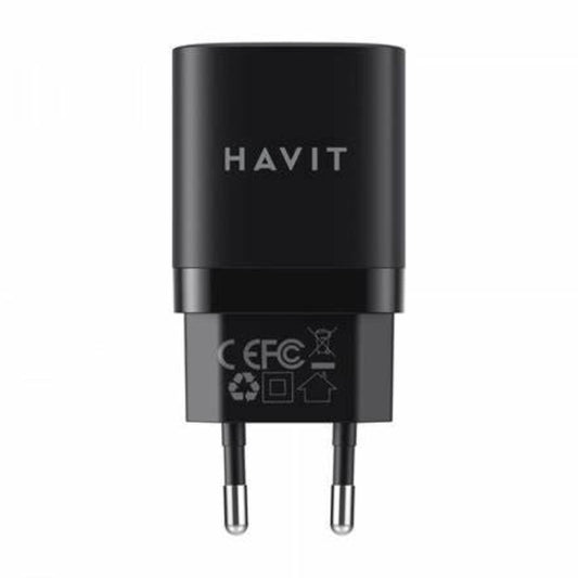 شاحن بقوة 30 واط وبمنفذين من هافيت