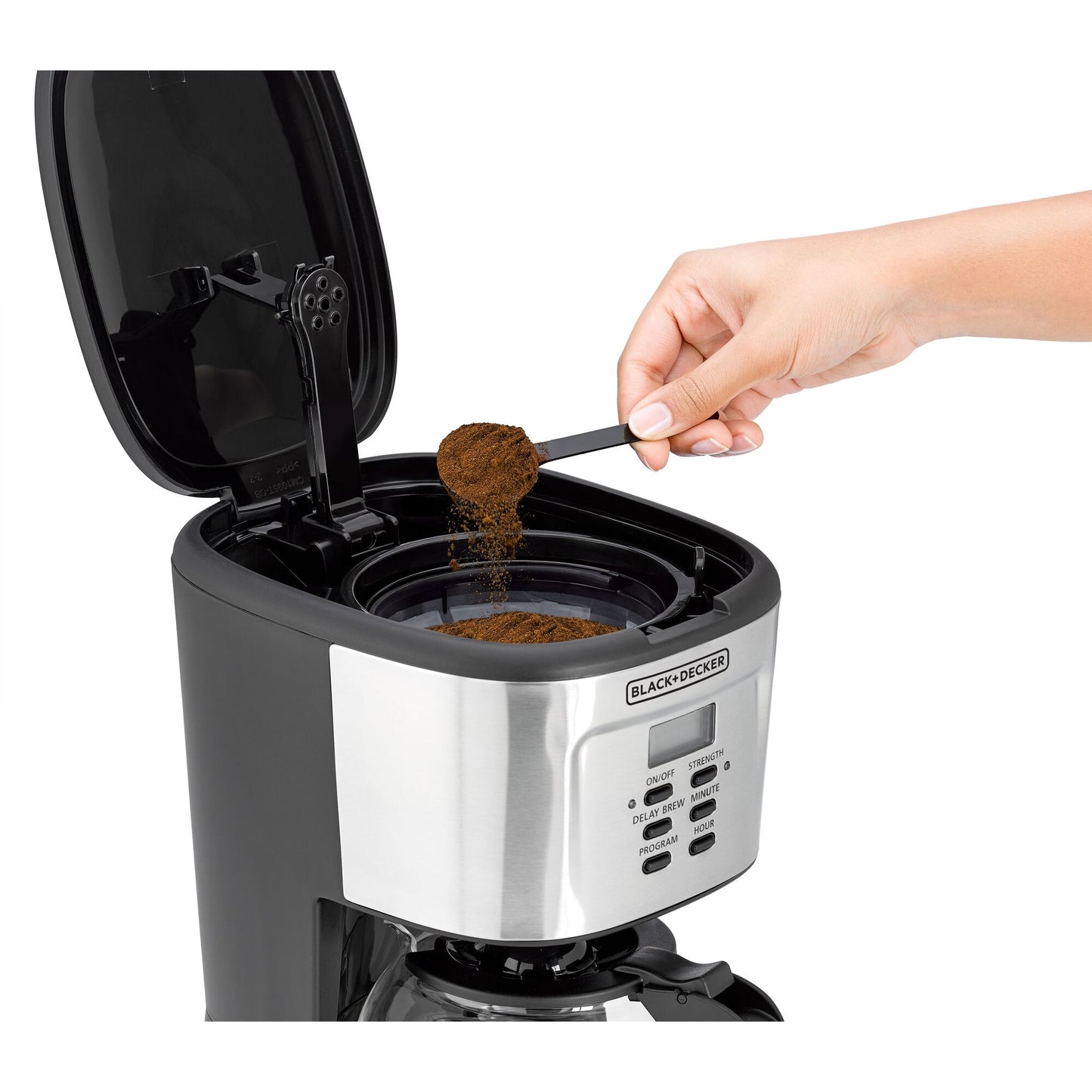 900 watts, 12 cup coffee machine - perfect preparation each time