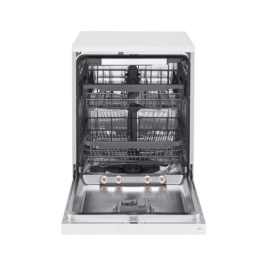 LG DFC435FW dishwasher with 14 sets, white color