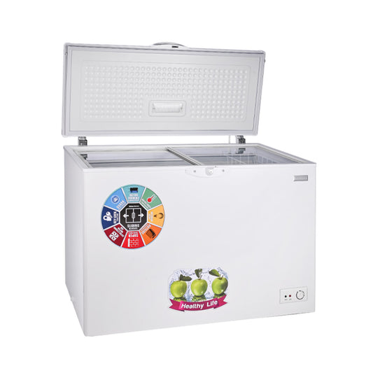 نيوال FRZ-316/01 فريزر أفقي 14 قدم، أبيض مجمدة نوال