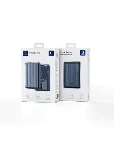 باور بانك مغناطيسي WiWU بقدرة 5000 مللي أمبير في الساعة، شحن سريع لاسلكي لسلسلة iPhone 13/14