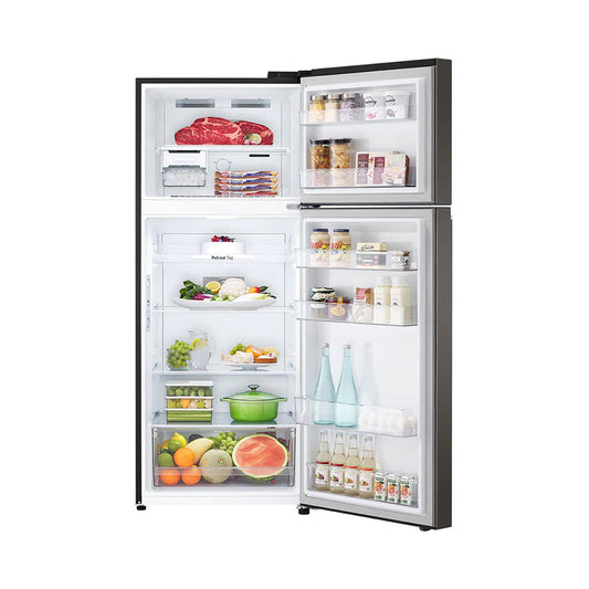LG GNB-582GVPP refrigerator with a 395-liter upper freezer, with Smart Inverter technology