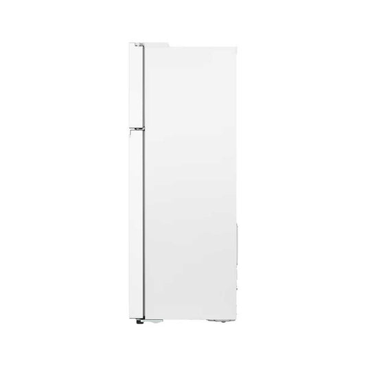 LG GNB-482GVWP refrigerator with a 315-liter upper freezer (11 cubic feet), equipped with Linear Cooling technology and Smart Inverter technology, white color