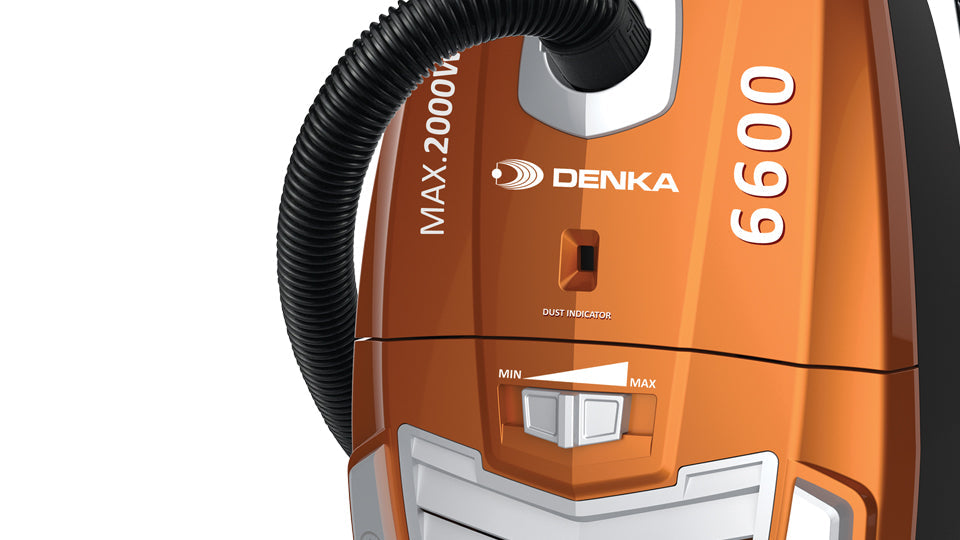 Dinka Kanster vacuum cleaner with a bag, 6L, 2000W Max