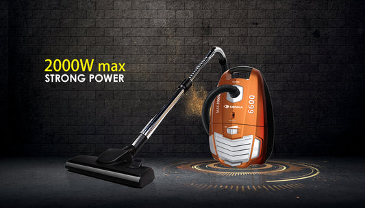 Dinka Kanster vacuum cleaner with a bag, 6L, 2000W Max