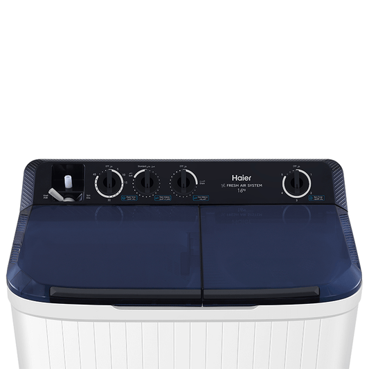 Hayer washing machine htw130 -m1217 - with two sinks, 13 kg, with strong water flow technology and elegant silver design