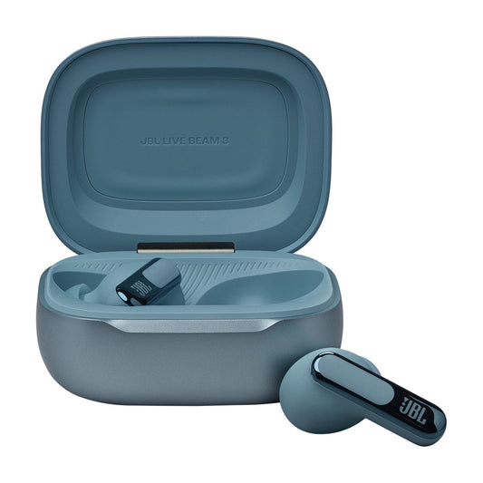سماعة JBL Live Beam – أزرق – جودة صوت فائقة وتقنيات ذكية بتصميم أنيق داخل الأذن