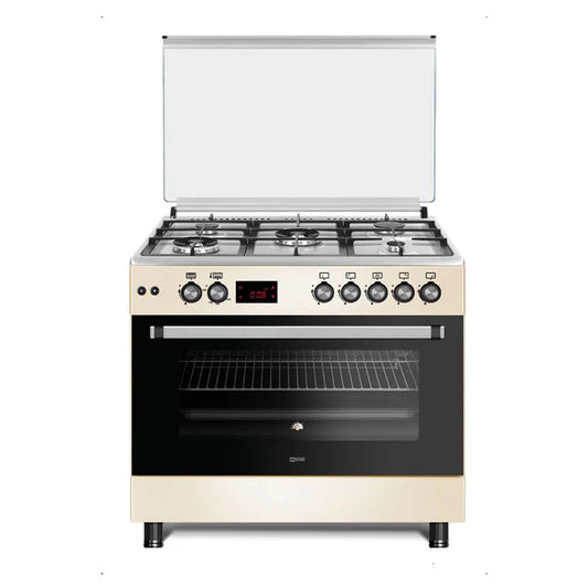 Inside Lu-Full90-SCR GAS COOKER 5 Burners, 90cm Anside + MW20002 gift