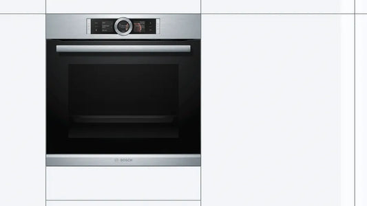 Stainless Silver Silver Electric Electric Electric Oven Series 8 Bush
