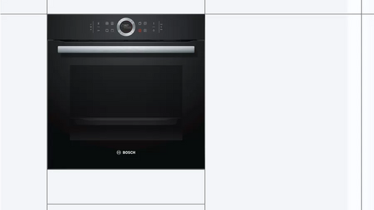 Electric oven compact 60 cm black glass chain 8 from Bush