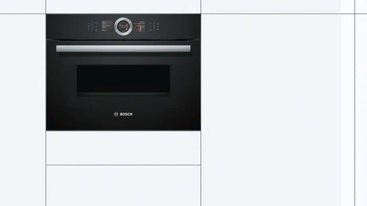 Electric oven, 60 cm black equipped with a microwave 8 Bush series