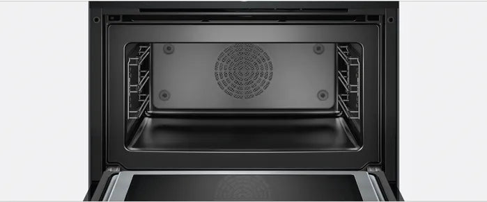 Electric oven, 60 cm black equipped with a microwave 8 Bush series