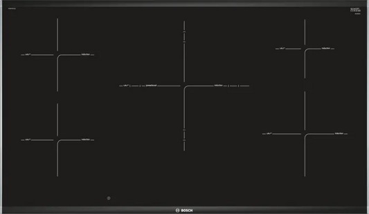 Black Glass Electricity Cooks Urging 90 cm Series 8 Bush Series