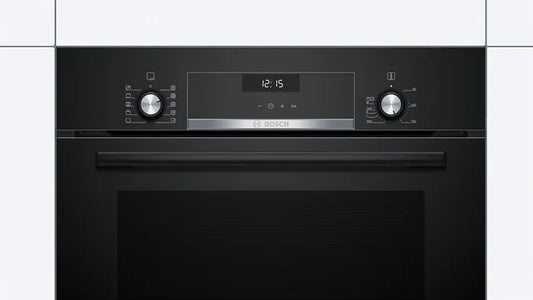 Electric oven compact 60 cm black glass chain 6 Bush