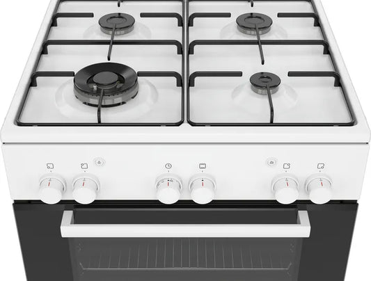 Gas salon cooker 60 cm white chain 2 from Bush