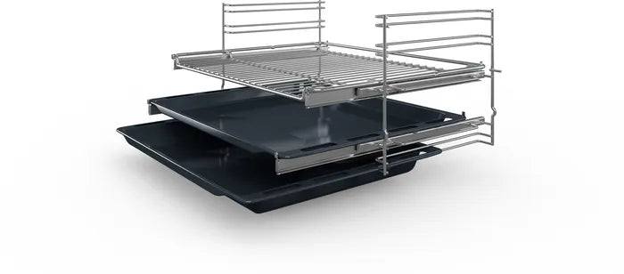 Electric oven compact 60 cm black glass chain 6 Bush