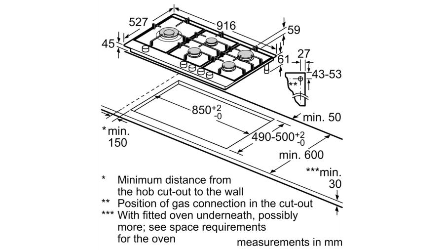 Black Glass Glass Black Glass 90 cm Series 8 Bush
