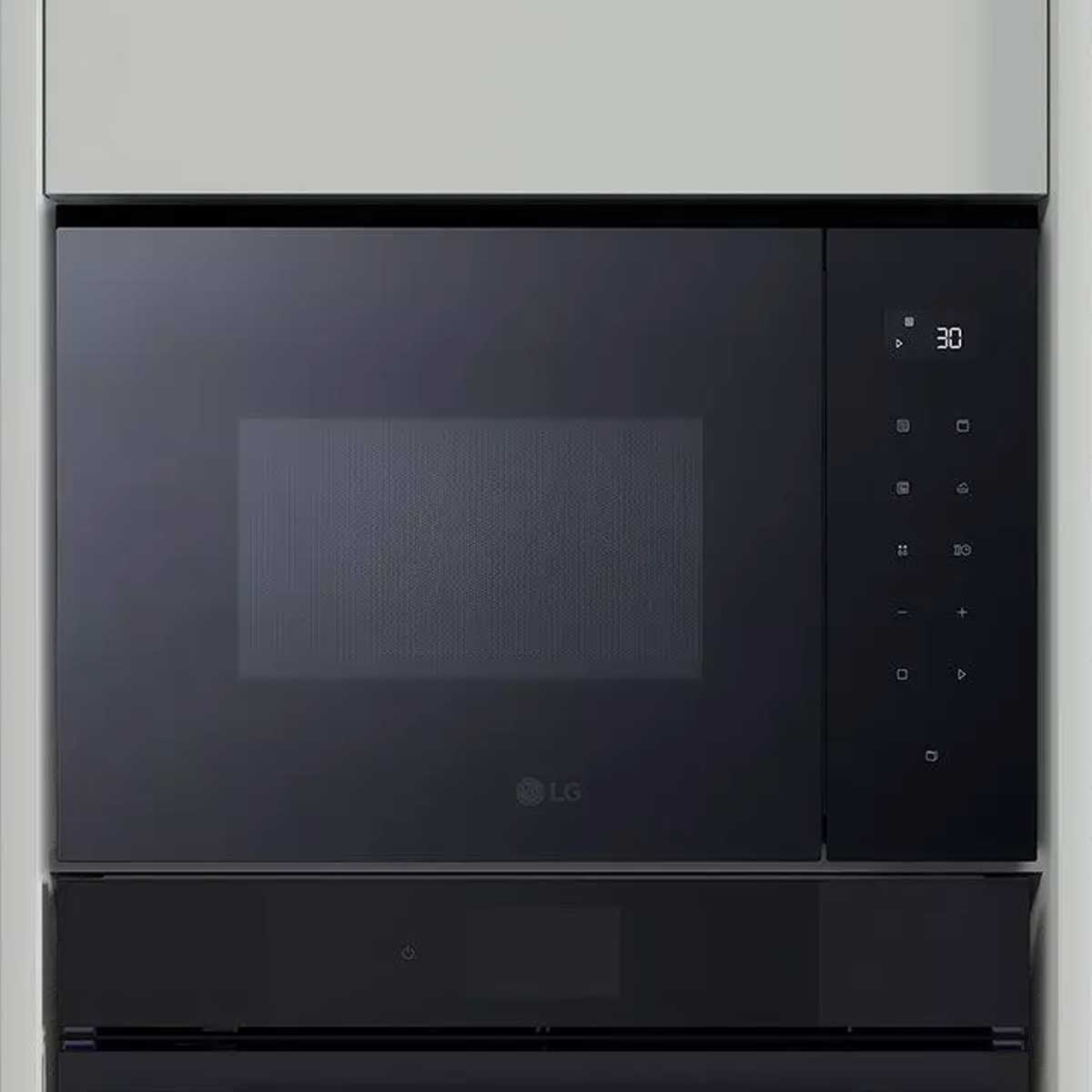 فرن ميكروويف مدمج LG MGBZ2593F، من الفولاذ المقاوم للصدأ مع شاشة لمس LED