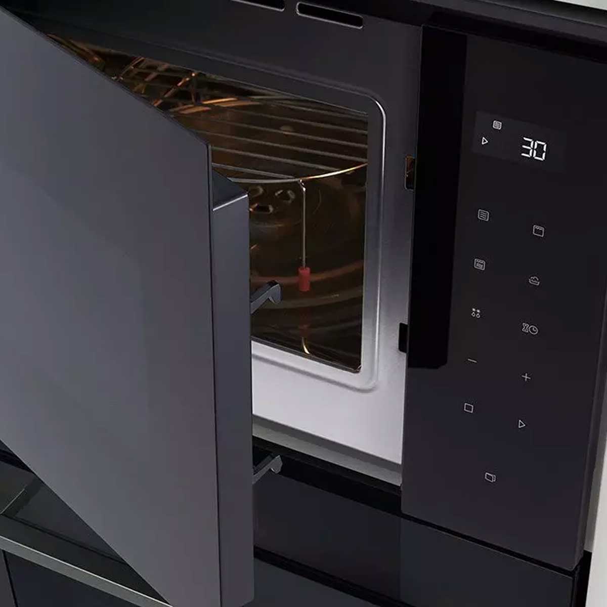 فرن ميكروويف مدمج LG MGBZ2593F، من الفولاذ المقاوم للصدأ مع شاشة لمس LED