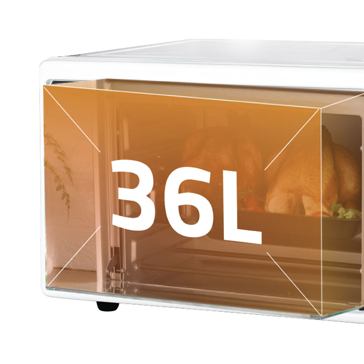 NEWAL MOV-1637/01 فرن ميكروويف، سعة 36 لتر، 1800 واط، أبيض فرن نوال