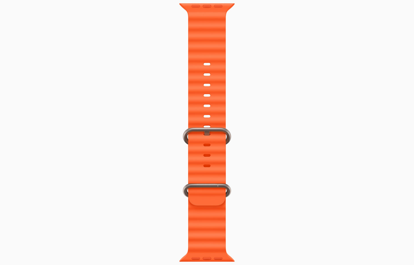 Apple Watch Ultra 2 49mm Titanium Orange, Ocean Band - ساعة أبل الترا 2 مقاس 49 ملم تيتانيوم برتقالي، حزام المحيط
