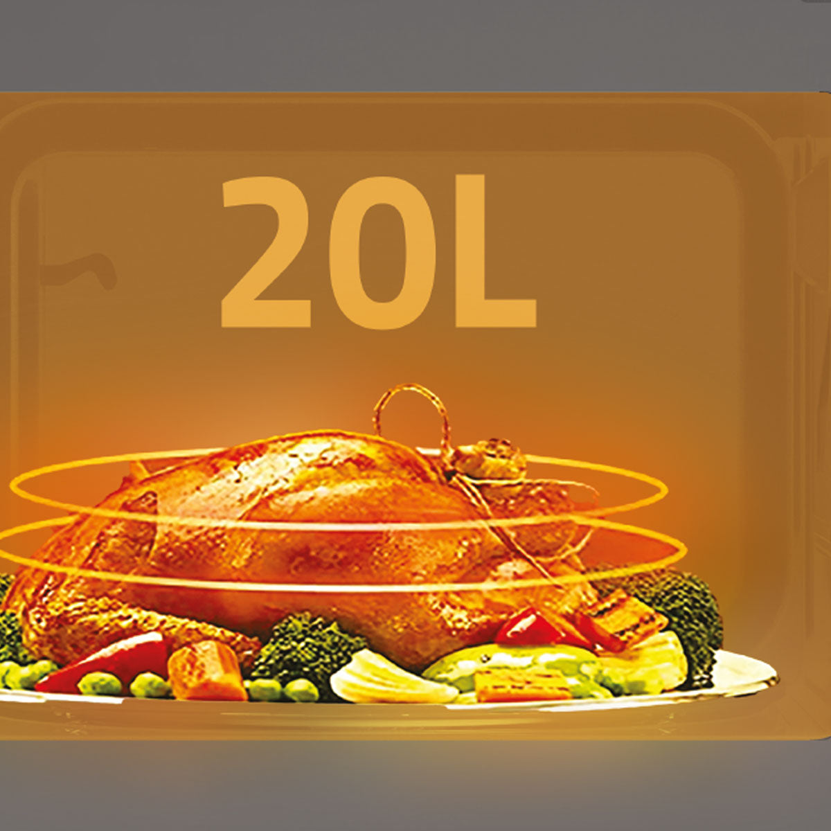 NEWAL MWO-2510/02 فرن ميكروويف، سعة 20 لتر، 700 وات، أسود ما سيراميك نوال