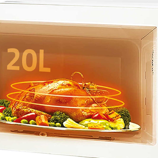 NEWAL MWO-265/01 فرن ميكروويف، سعة 20 لتر، 700 وات، أبيض ما سيراميك نوال