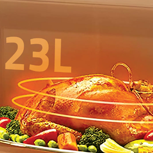 NEWAL MWO-271/02 فرن ميكروويف مدمج، سعة 23 لتر، 900 وات، أسود ما سيراميك نوال