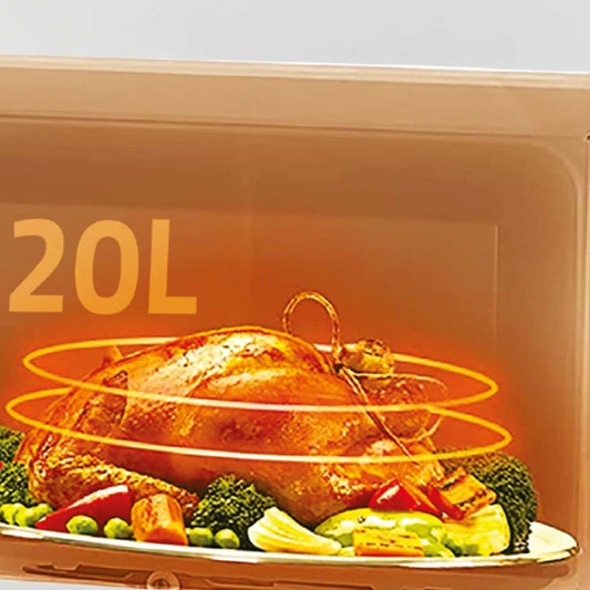 NEWAL MWO-273/02 فرن ميكروويف مدمج، سعة 20 لتر، 700 وات، أسود ما سيراميك نوال