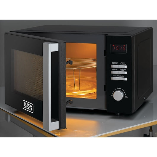 Black microwave oven + Dec2800pg-B5 with a capacity of 28 liters with grill