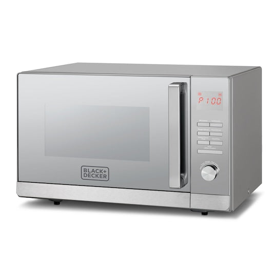 Black microwave oven + Dec30pgs 30 liters with grill and modern mirror design