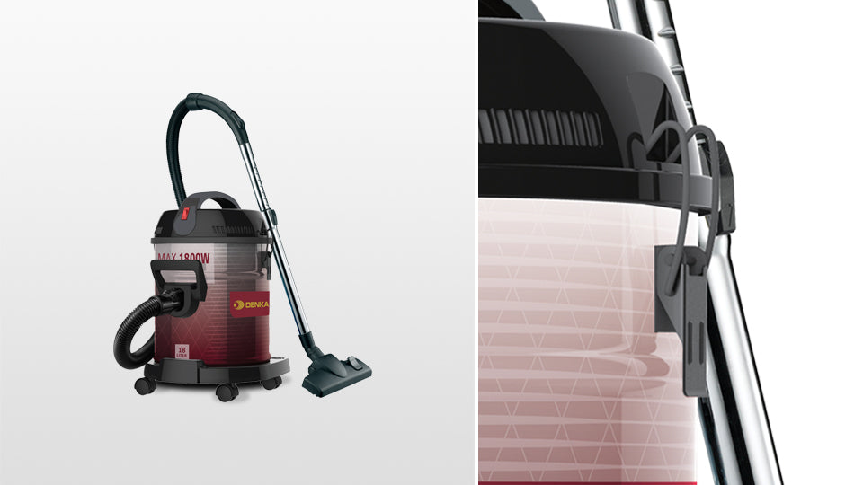 Dinka barrel broom with only dry, 18l, 1800w max