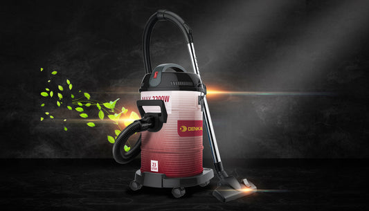 Dinka barrel broom with only dry, 23l, 2200w max