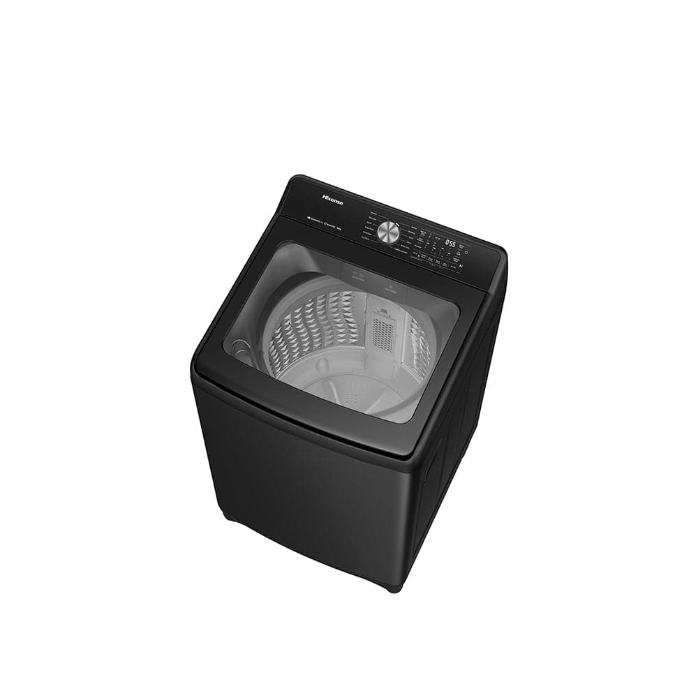 Hysense washing machine two upper basin 20 kg - WT5T2025DB, powerful performance, black color